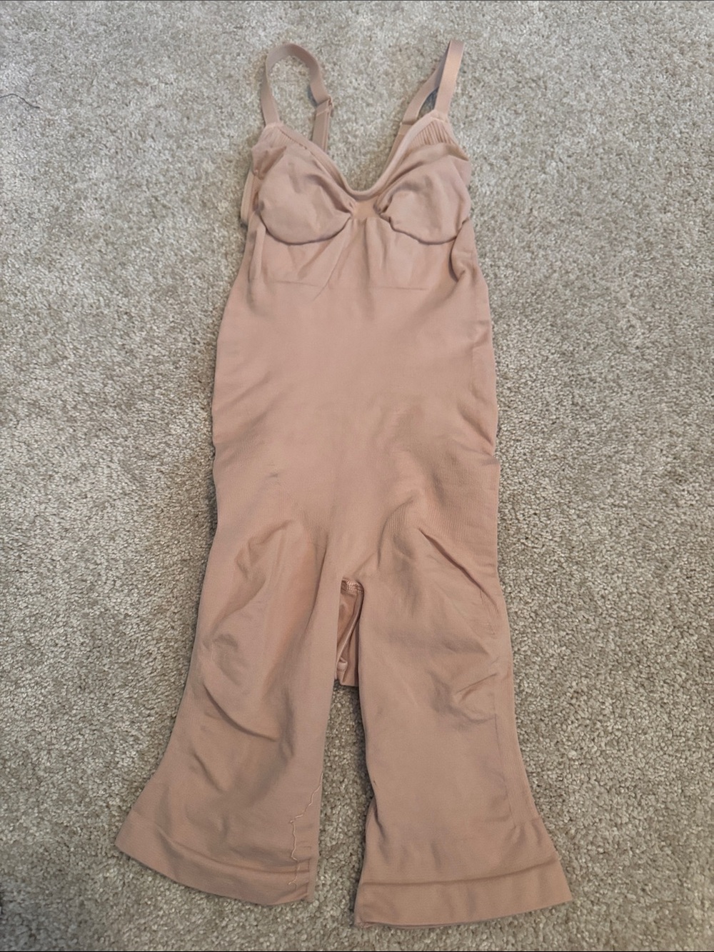 SKIMS Nude/Tan Girls One-Piece Bodysuit Shaper